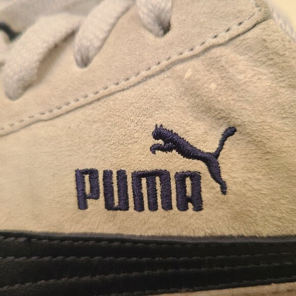 Vtg Puma Speedcat OG Suede Sneaker EU 42.5 Lt Gray White Navy Mostro Japanese - Picture 16 of 16